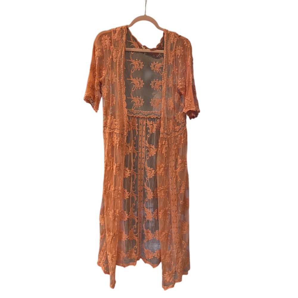 Entro Lace Open Duster Size Large